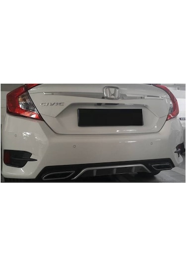 Honda Civic FC5 İçin Uyumlu Difüzör Gri Klasik Silver 2016-2021