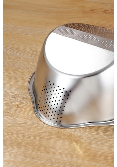 Çok Amaçlı Pirinç Meyve Makarna Sebze Süzgeci Paslanmaz Çelik Süzgeç Gold Altın