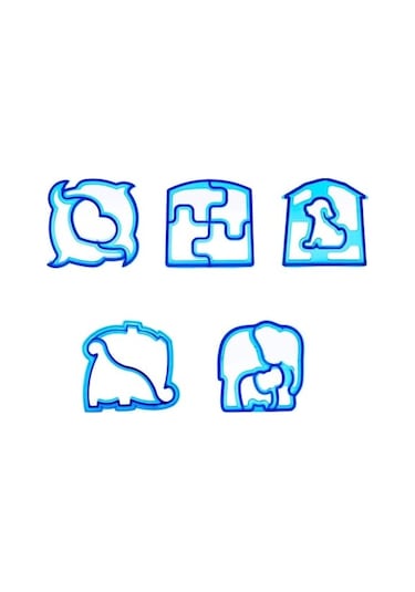 Ulzyvf Çocuklar İçin Güvenli Parça Kesici, Renkli Ve Seti Şekilli Diğer