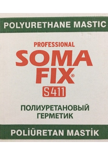 12 Adet 280 Ml Gri Somafix Poliüretan Mastik Dış Cephe Pu Koli Gri