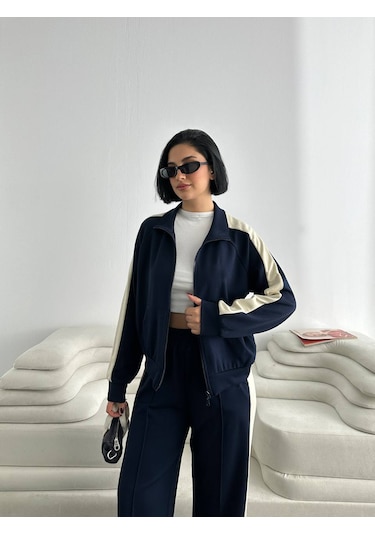 Fonna Fashion Tk-3037 Bayan Eşofman Takım Lacivert
