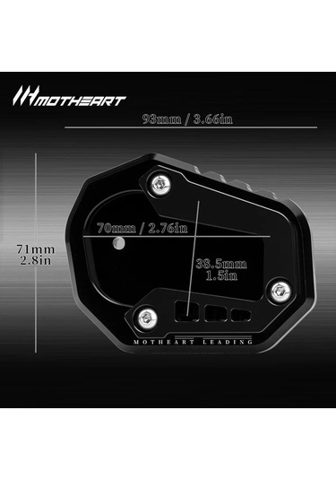 Xuweiwei Bmx F900r F900xr İçin Blue Motorcycle Stand Genişletici Taban Pedi Dayanıklı Alüminyum
