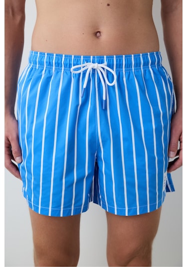 Penti Blue Thick Stripe Çok Renkli Şort