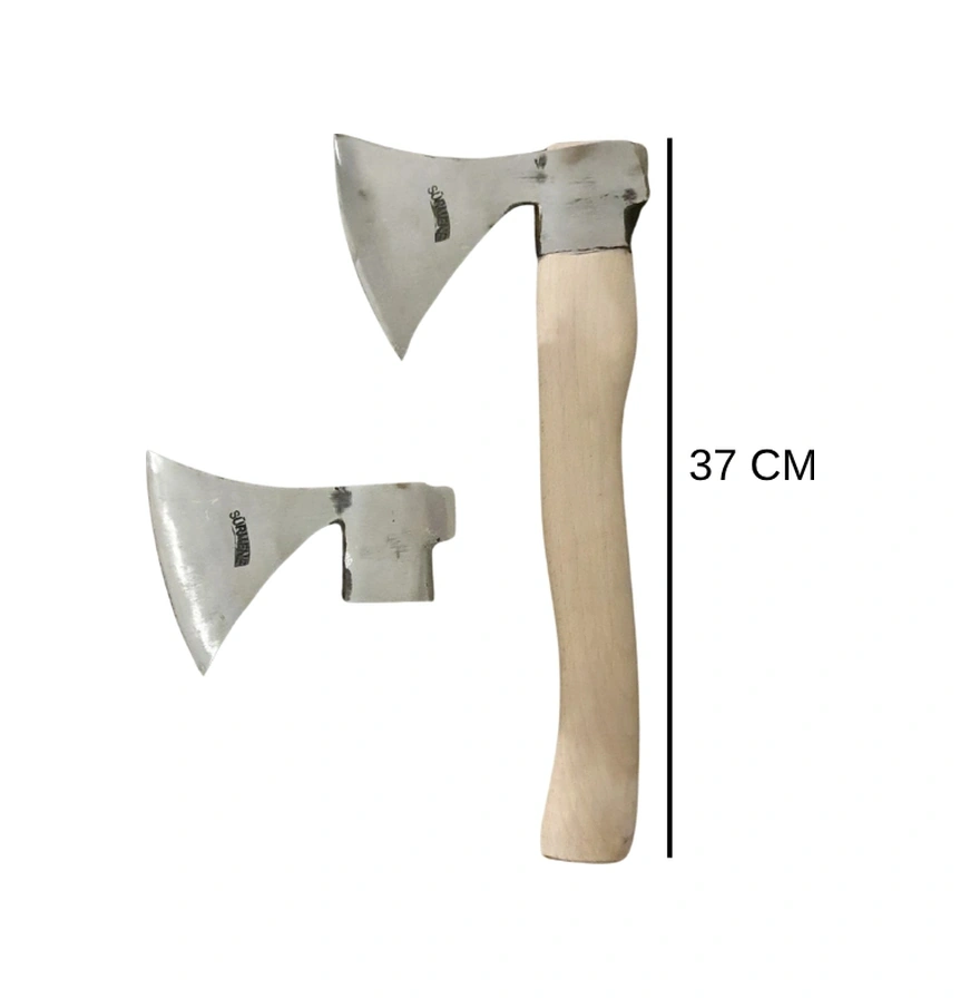 Survival El Baltası - Kısa Saplı Kamp Baltası - Yüksek Karbon Çelik Outdoor