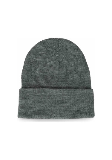 Unisex Katlamalı Füme Bere Gri