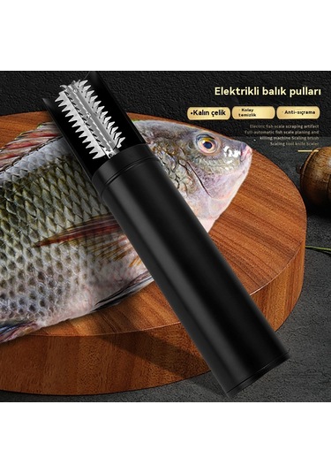 Jian Fan Tam Otomatik Balık Pulu Makinesi Elektrikli Balık Pulu Planya Beyaz