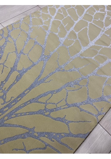 Saray Halı Vizyon 11145 Rs 150X230 Krem Gri Simli Ağaç Model 4 M2