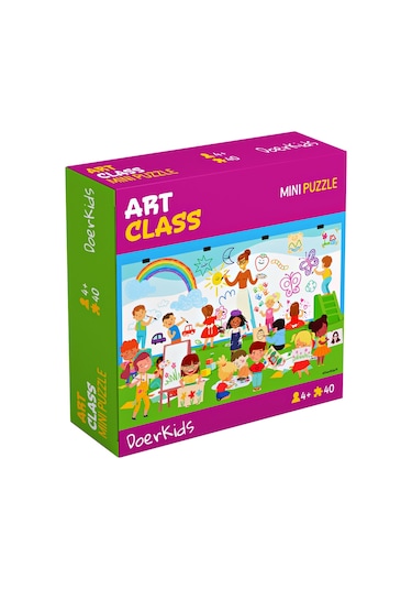 Doerkids Sanat Sınıfı Mini Puzzle 40 Parça