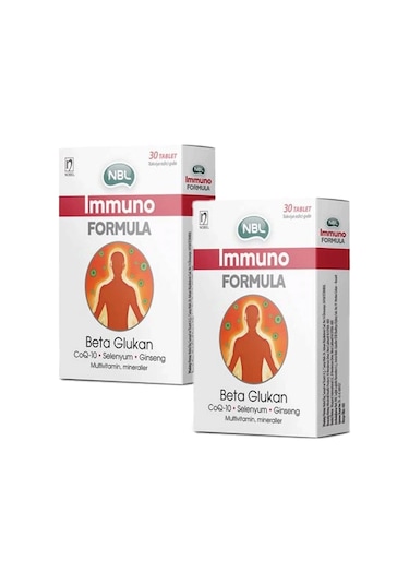 NBL Immuno Formula Selenyum Beta Glukan 30 Tablet 2 Adet