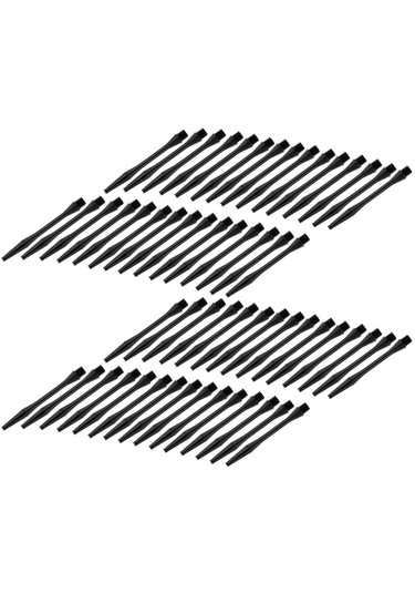 Homyl 60 Adet 54mm Konu Plastik Yeniden Oluklu Dart Milleri Siyah