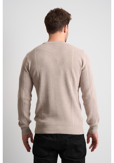 Alexandergardı Dokulu Siyah Triko Kazak Et-3633-t Sütlü Kahverengi