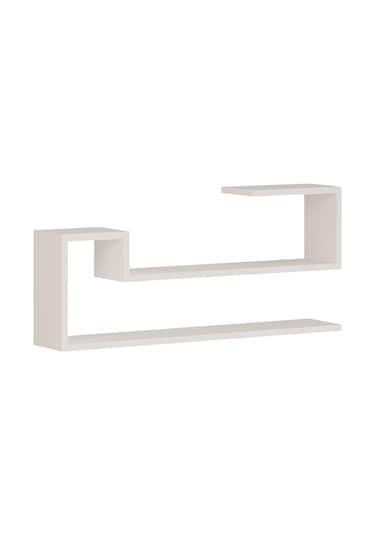 Ravi Dekoratif Duvar Rafı, Modern Kitaplık Ve Raf Ünitesi Beyaz