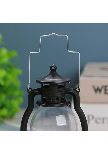 Suntek Magideal Fener Led Yağ Lambası Masa Sundurma Kabin Siyah