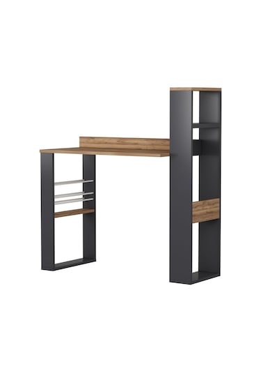 Aron Çalışma Masası Bilgisayar Masası Ofis Masası Antrasit - Kemençe