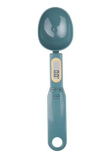 Yeşil Elektronik Mutfak Terazisi 500g 0.1g Lcd Dijital Gıda Unu Dijital Kaşık Ölçeği Mini Mutfak Aracı Süt Kahve Terazisi