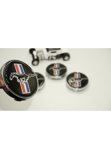 Dk Tuning Mustang Koşan At Jant Göbeği Kapak Seti 60mm