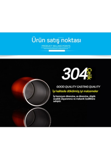 Paslanmaz Çelik Taşınabilir Araba Bardağı-şampanya Altın Rengi