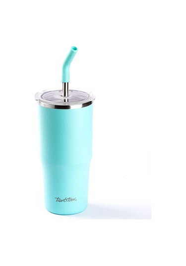 Tantitoni Mavi 2 Fonk. Çift Katmanlı Pipetli Termos Bardak 700 Ml