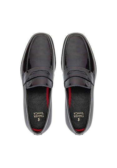 Tamer Tanca Erkek Hakiki Deri Bordo Loafer Ayakkabı 183 29901 Erk Ayk Y24 Bordo Acma Bordo
