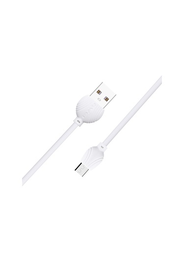 Awei Cl-61 2 İn 1 2.5a Mikro Usb Şarj + Veri Aktarma Alüminyum İplikli Veri Kablosu, Uzunluk: 1m Beyaz