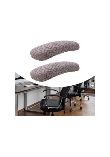 Suntek 2 Adet Ofis Koltuğu Kol Dayama Kılıfları AÇIK GRİ