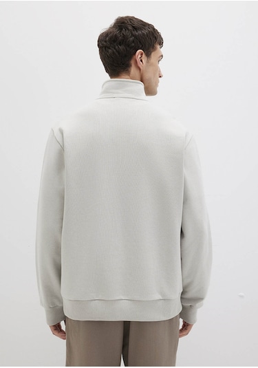 Mavi Açık Gri Erkek Süveter M0s10419-70074 Açık Gri