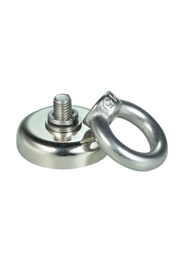 Ay Magnet Fishing Neodyum Pot Mıknatıs, Çap 25Mm, Kurtarma