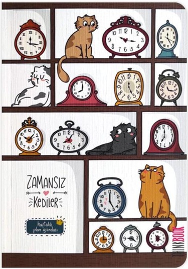 Thinkbook Zamansız Kedi Kitaplık 15x21,5 Çok Renkli