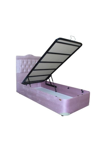 Bengimobilya Baza-Başlık Tay Tüy Pembe Silinir Model Kapitone Deri Başlık Meta