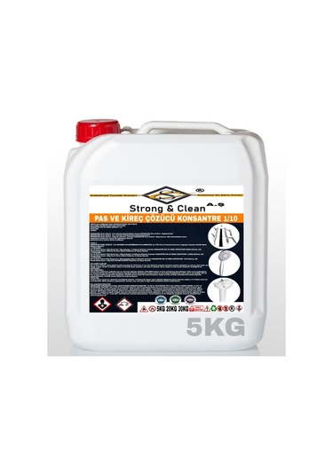 Strong&Clean Kireç Ve Pas Çözücü Ultra Konsantre 1/10 5 KG