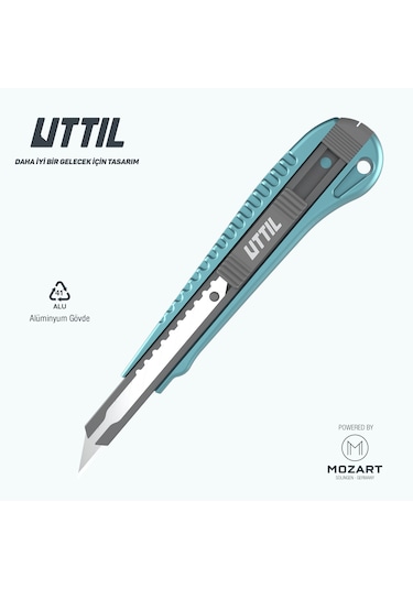 UTTIL Nmuk07-30 Alüminyum Gövde 30 Derece 9 Mm Metal Maket Bıçağı