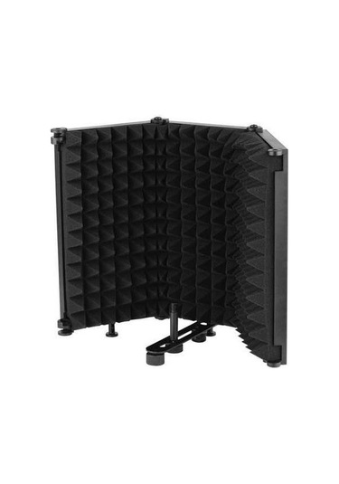 Fortunelane Taşınabilir Katlanabilir Mikrofon Kalkanı - 3 Panelli, Gürültü Bariyeri