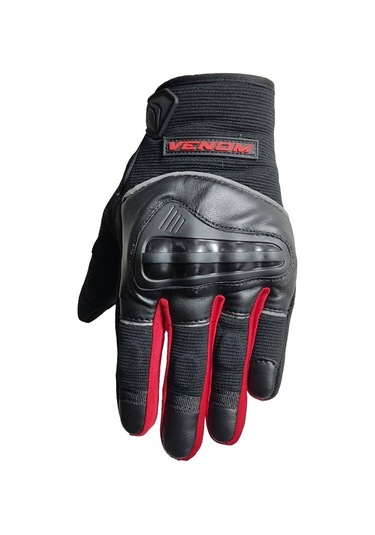Venom VN-905 Korumalı Yazlık Eldiven  Siyah - Kırmızı