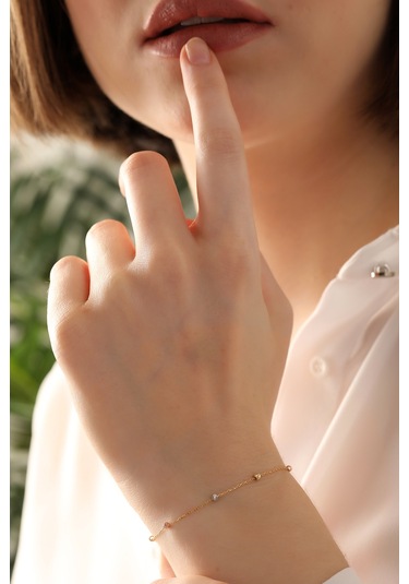 Miletkuyumculuk 14 Ayar Altın Dorika Bileklik Sarı Altın