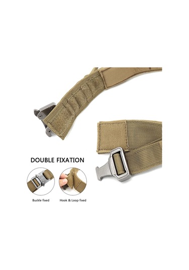 Geeroyoo Dayanıklı Nylon Askeri Köpek Tasması, Hızlı Açma Tokalı, Yeşil L Boy Yeşil