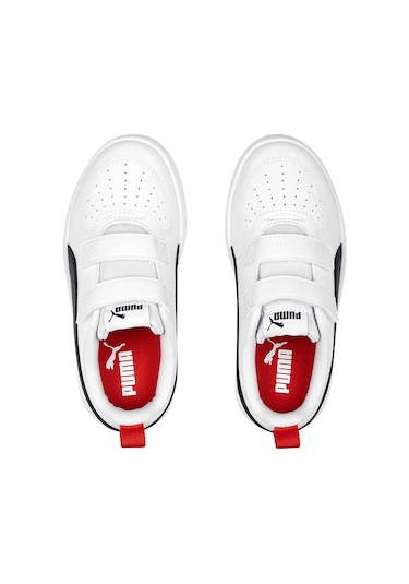 Puma Rickie V Ps Beyaz Erkek Çocuk Sneaker 000000000102267249 Beyaz-Sıyah