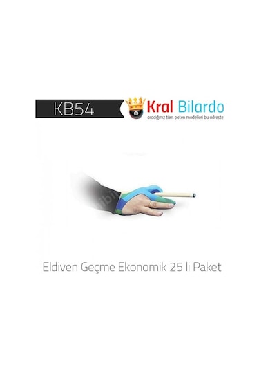 Bilardo Eldiveni - Geçme 25 Li Paket
