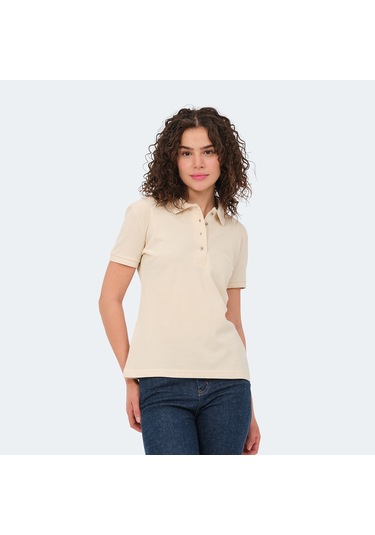 Slazenger VERA I Kadın Polo Yaka Krem Tişört