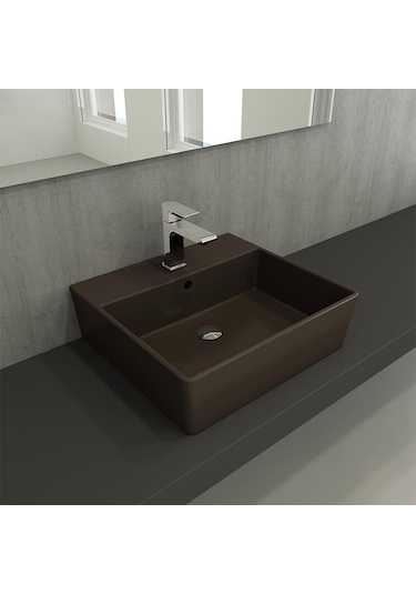 Bocchi Milano Lavabo 50 CM Mat Kahverengi 1216-025-0126