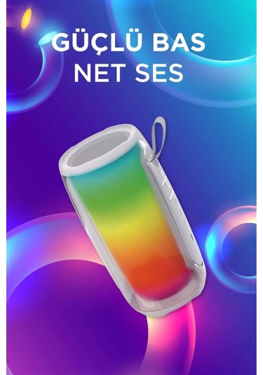 Bts-1953 Rgb İşikli Radyolu Taşınabilir Bluetooth Hoparlör