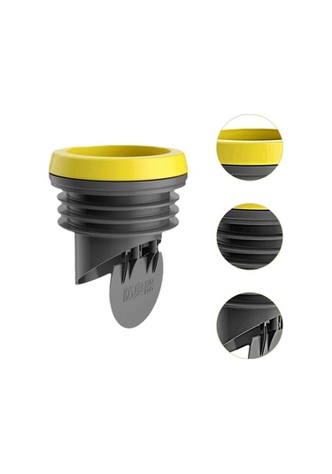 Pazly Suntek Tuvalet Flanş Conta Halkası Evrensel Gri Koku Önleme Gri