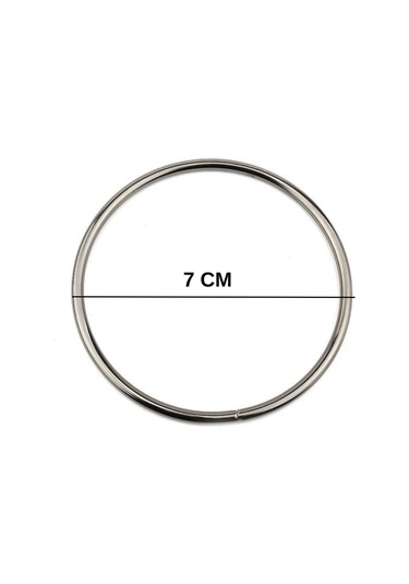 Metal Halka Çanta Halkası 7 Cm 25 Adet Gold Standart