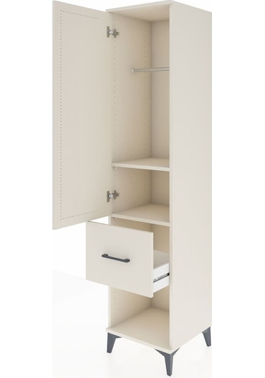 Hyperion Dolap 2 Raflı Tek Çekmeceli Tek Askılı 44x44x195 Ayt... Aytaşı