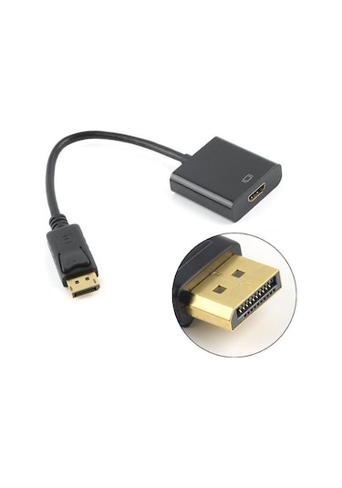 Displayport To Hdmi Çevirici Adaptör Kablosu Converter Cable