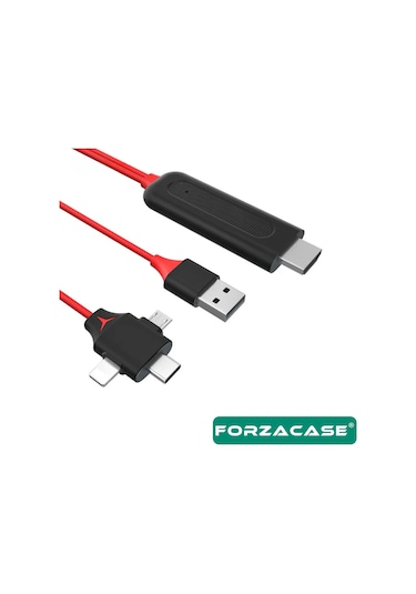 3in1 Görüntü Aktarıcı Kablo Lightning Type-c Micro Usb Fc450