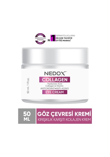 Nedox Kırışıklık Karşıtı Göz Çevresi Kolajen Kremi 50 ML