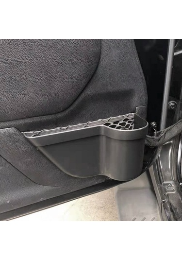 Suofeng Jeep Wrangler Jk 2011-2017 Kapı Cebi Düzenleyici - Abs Plastik Siyah Depolama Kutusu Siyah