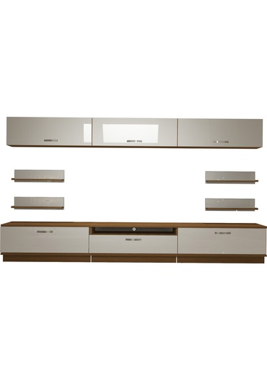 Decoraktiv Trendstyle 8y Mdf Tv Ünitesi Tv Sehpası Ceviz - Beyaz