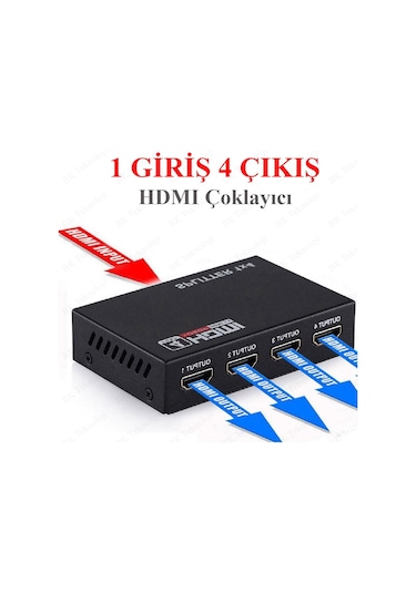 Hdmı Çoklayıcı 1 Giriş 4 Çıkışlı 1080P 3D Hdmı Splitter