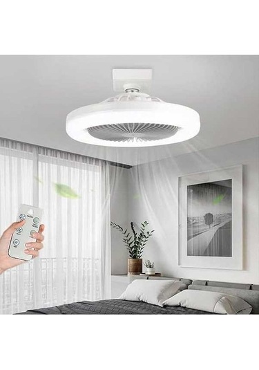 Ebitda Reedark E27 Akıllı Tavan Vantilatörü - Led, 3 Renk, Uzaktan Kumandalı, Sessiz, 230x230x110mm